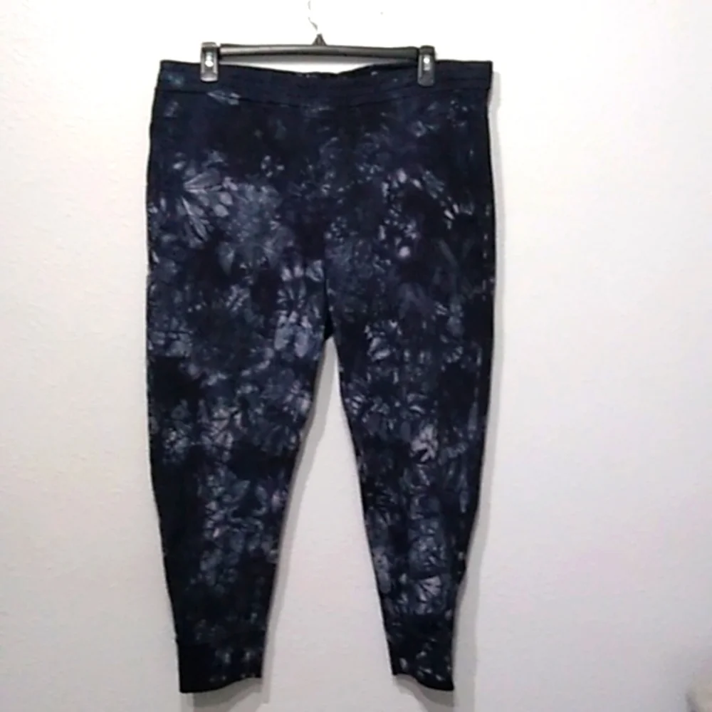 Armani Exchange Tie Dye Cotton Jersey Fleece Sweatpants